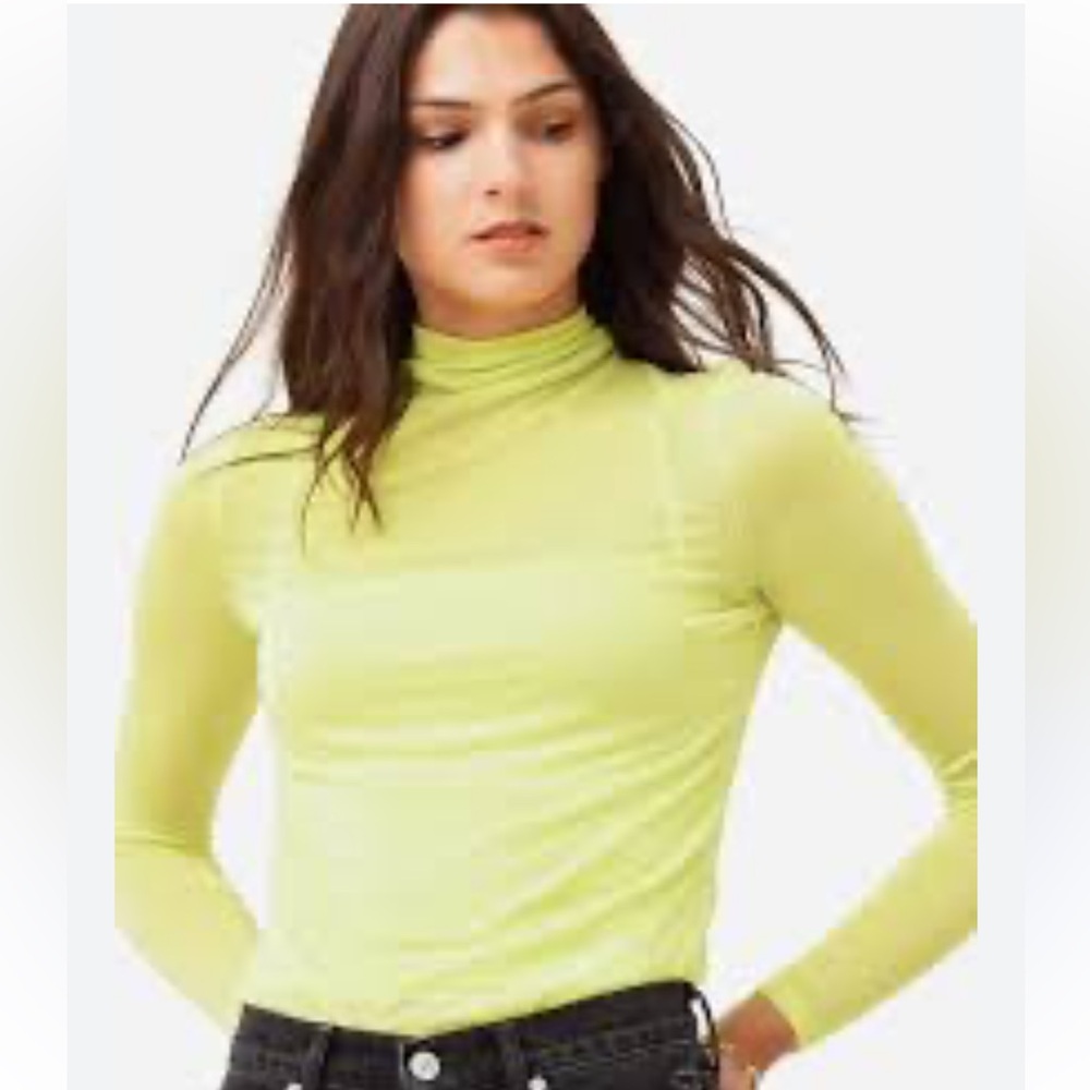 VINCE | Double Layer Long Sleeve Mock Neck top